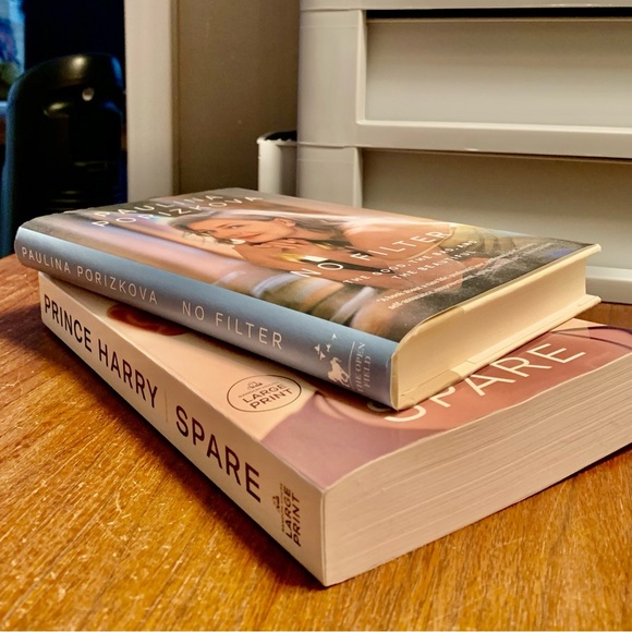 BOOKS**NO FILTER by Paulina Porizkova SPARE by Prince Harry - Picture 2 of 2